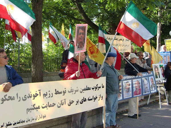 تظاهرات حقوق بشر اعدام شکنجه ایران مجاهدین خلق ایران 