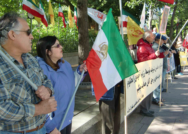 تظاهرات حقوق بشر اعدام شکنجه ایران مجاهدین خلق ایران 