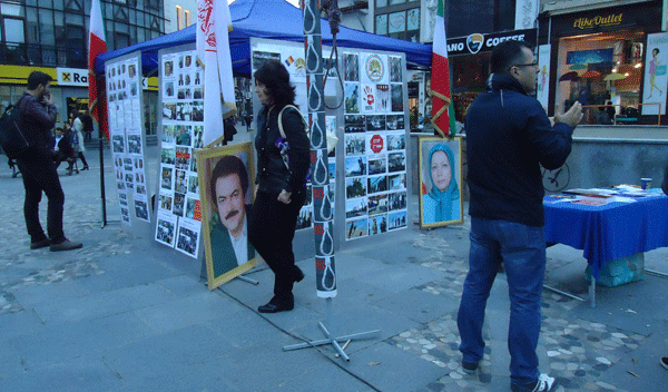نمایشگاه اعدام ایران حقوق بشر سازمان مجاهدین خلق ایران