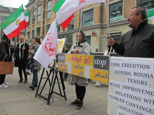 دانمارک - تظاهرات علیه موج اعدامها و نقض حقوق بشر در ایران