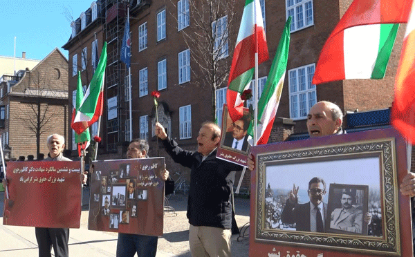 دانمارک - تظاهرات علیه موج اعدامها و نقض حقوق بشر در ایران