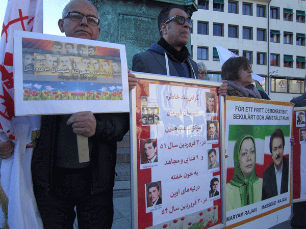 محکومیت موج اعدام ها در ایران در تظاهرات سوئد
