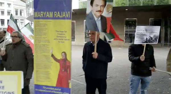 تظاهرات در هلند(لاهه) در محکومیت موج اعدام ها و نقض حقوق بشر در ایران