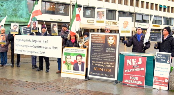 فراخوان برای آزادی زندانیان سیاسی در ایران - سوئد - یوتوبری
