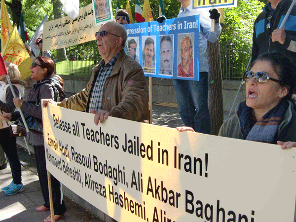 تظاهرات حقوق بشر اعدام شکنجه ایران مجاهدین خلق ایران 
