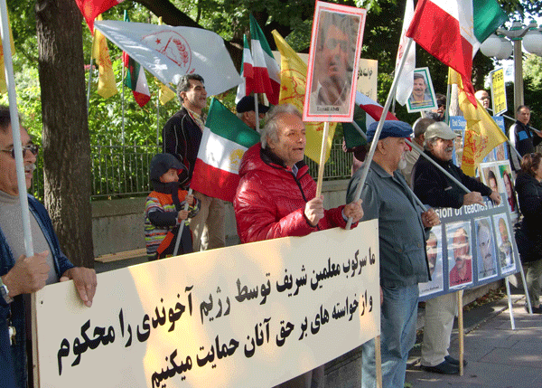 تظاهرات حقوق بشر اعدام شکنجه ایران مجاهدین خلق ایران 