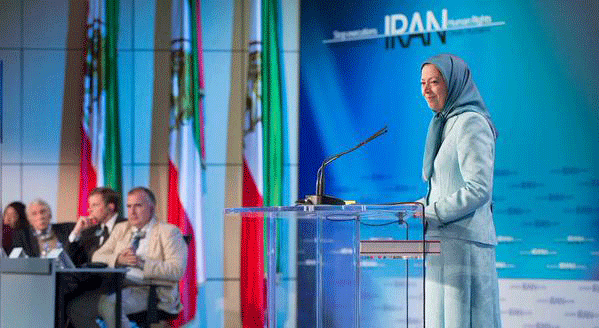 کنفرانس علیه اعدام در پاریس مریم رجوی مجاهدین خلق ایران