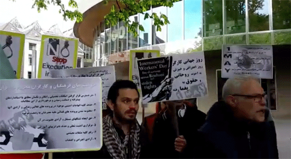 تظاهرات در هلند(لاهه) در محکومیت موج اعدام ها و نقض حقوق بشر در ایران