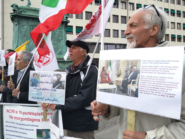 محکومیت موج اعدام ها و نقض حقوق بشر در ایران - تظاهرات در سوئد