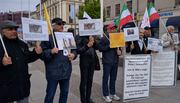 محکومیت موج اعدام ها و نقض حقوق بشر در ایران - تظاهرات در سوئد
