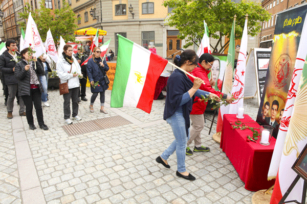 گرامیداشت ۴ خرداد سالگرد شهادت بنیانگزاران سازمان مجاهدین خلق ایران در استکهلم