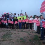 تجمع اعتراضی و زنجیره انسانی در اهواز