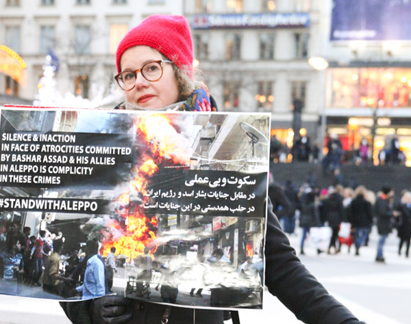 تظاهرات/حلب/سوریه/مجاهدین/همبستگی/