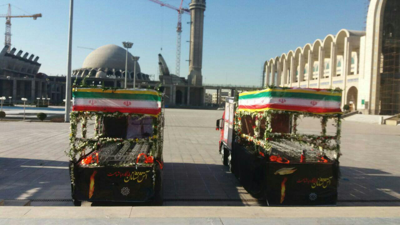 تصاویر مراسم تشییع آتش نشانان درتهران