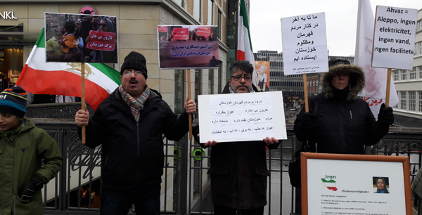 دانمارک - آرهوس-  حمایت از مردم بپاخاسته خوزستان و زندانیای سیاسی در ایران