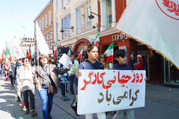 همبستگی با کارگران ایران  گرامیداشت روز جهانی کارگر توسط حامیان مقاومت در سراسر جهان 