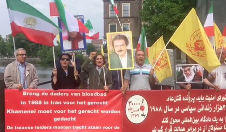 تظاهرات حامیان مقاومت در لاهه - محکومیت موج اعدامها و نقض فاحش حقوق بشر در ایران