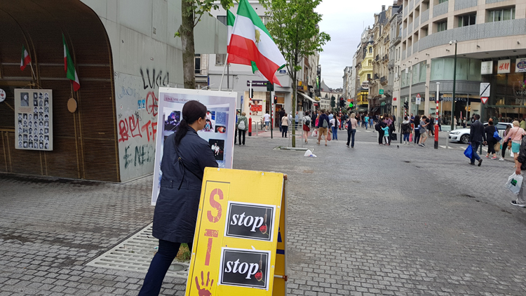 همبستگی با جنبش دادخواهی قتل عام شهیدان ۶۷ در بلژیک