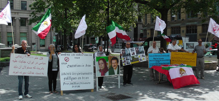 همبستگی با جنبش دادخواهی - قتل عام ۳۰ هزار زندانی سیاسی مجاهد در تابستان ۶۷ - کانادا  - مونترال