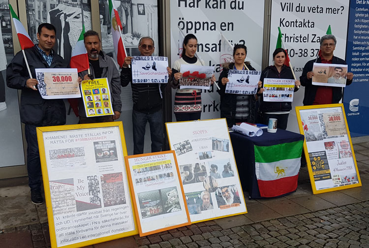 همبستگی با زندانیان سیاسی اعتصابی در زندان گوهردشت - سوئد - مالمو