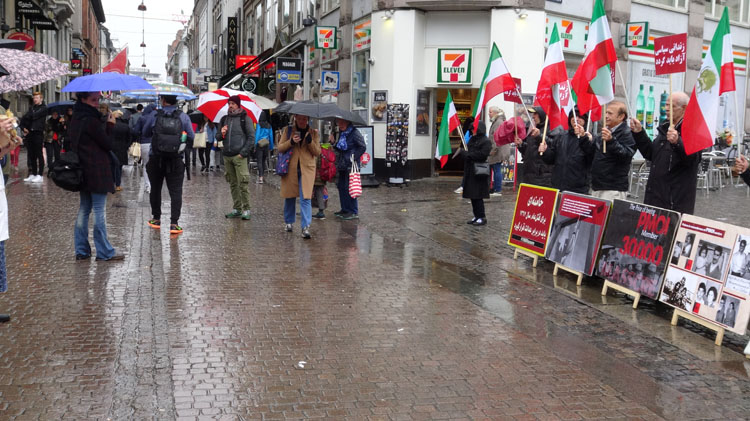 نه به اعدام در ایران - تظاهرات در دانمارک - کپنهاگ