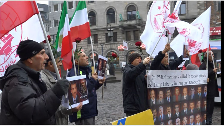 تجمع نه به اعدام در ایران در مقابل عفو بین الملل در کپنهاگ