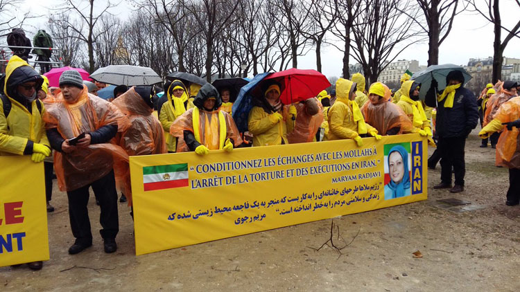 سخنرانیهای شخصیت های برجسته سیاسی در گردهمایی و تظاهرات بزرگ مقاومت در پاریس