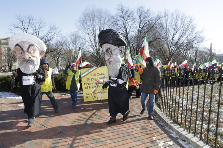 تظاهرات همبستگی در واشنگتن در مقابل کاخ سفید