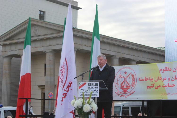 همبستگی مقاومت ایران در برلین با قیام مردم ایران