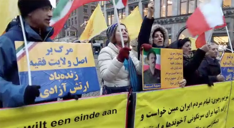 همبستگی ایرانیان آزاده در هلند با قیام سراسری ایران