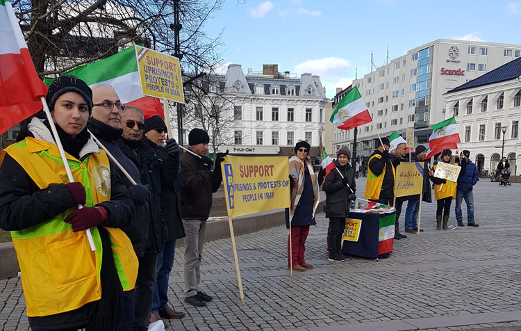 حمایت از قیام مردم ایران در سوئد - مالمو