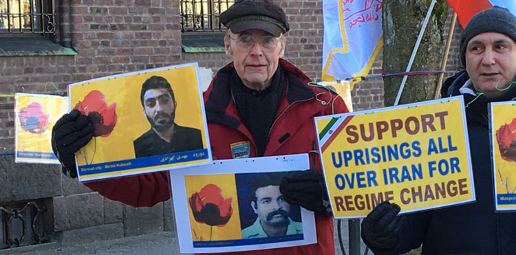 همبستگی با قیام مردم ایران در سوئد - بوروس