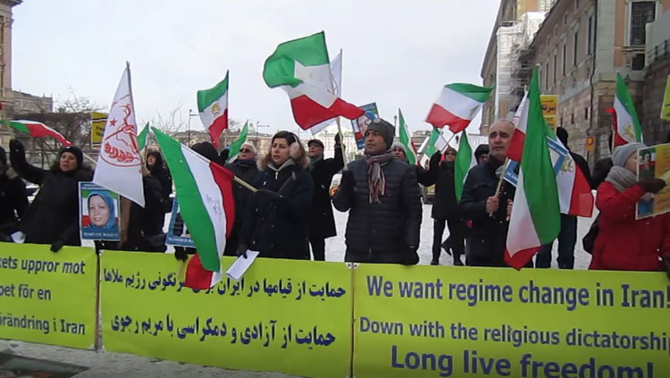 تظاهرات در استکهلم - همبستگی با قیام مردم ایران