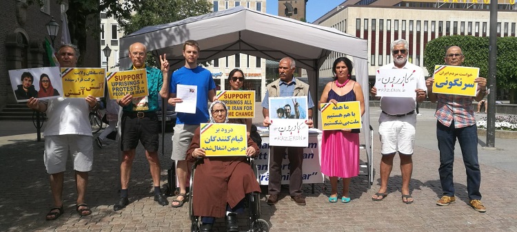 سوئد - بروس - اعلام همبستگی با تظاهرات سراسری در ایران