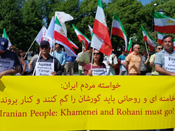 همبستگی بین المللی ایرانیان آزاده با گردهمایی بزرگ مقاومت در پاریس
