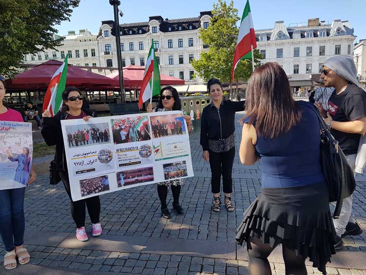 همبستگی و حمایت بین المللی ایرانیان آزاده با گردهمایی بزرگ مقاومت در پاریس - ۹ تیر