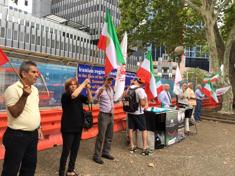 تظاهرات ایرانیان در استرالیا