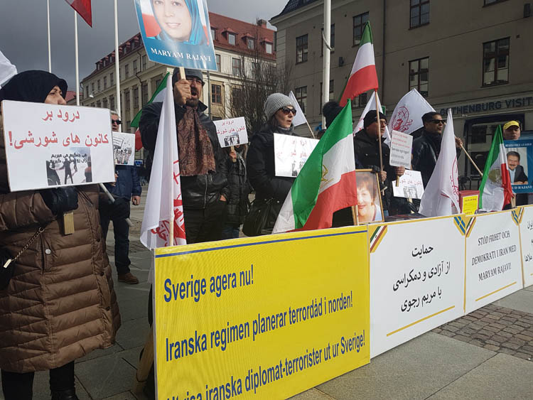  سوئد- یوتوبری - تظاهرات علیه نقض حقوق بشر در ایران