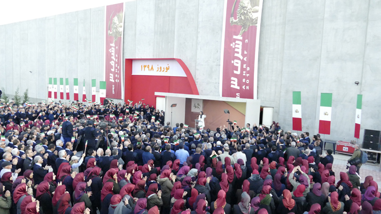 برگزاری مراسم چهارشنبه سوری در اشرف با حضور رئیس جمهور برگزیده مقاومت