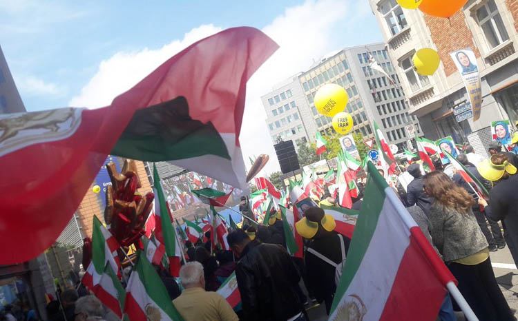 بروکسل - تظاهرات ایرانیان - همبستگی با مقاومت ایران و قیام مردم