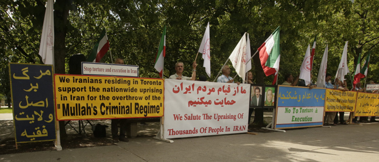 تظاهرات ایرانیان آزاده در کانادا - حمایت از مقاومت و قیام مردم بپاخاسته میهن