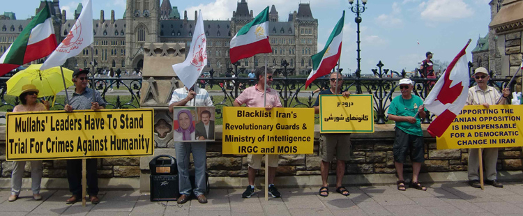 تظاهرات ایرانیان آزاده در کانادا - حمایت از مقاومت و قیام مردم بپاخاسته میهن
