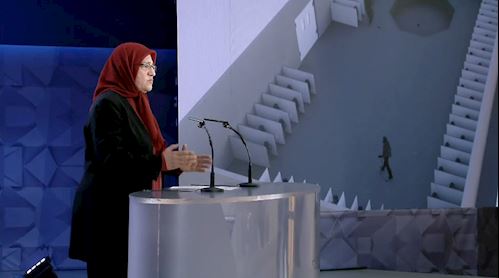 سخنرانی شاهدان قتل‌عام در کنفرانس دادخواهی قتل‌عام ۶۷ در اشرف ۳