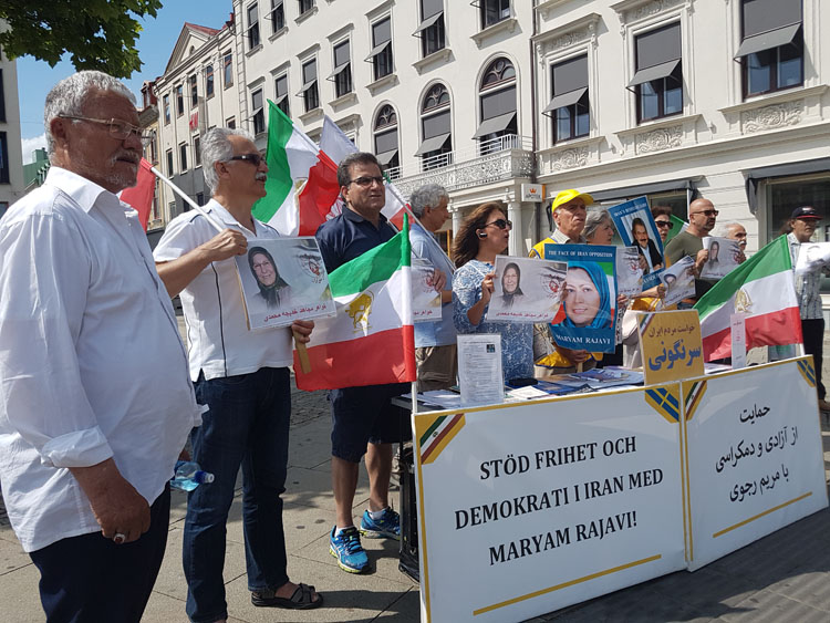 سوئد - همبستگی با مقاومت و قیام مردم ایران 
