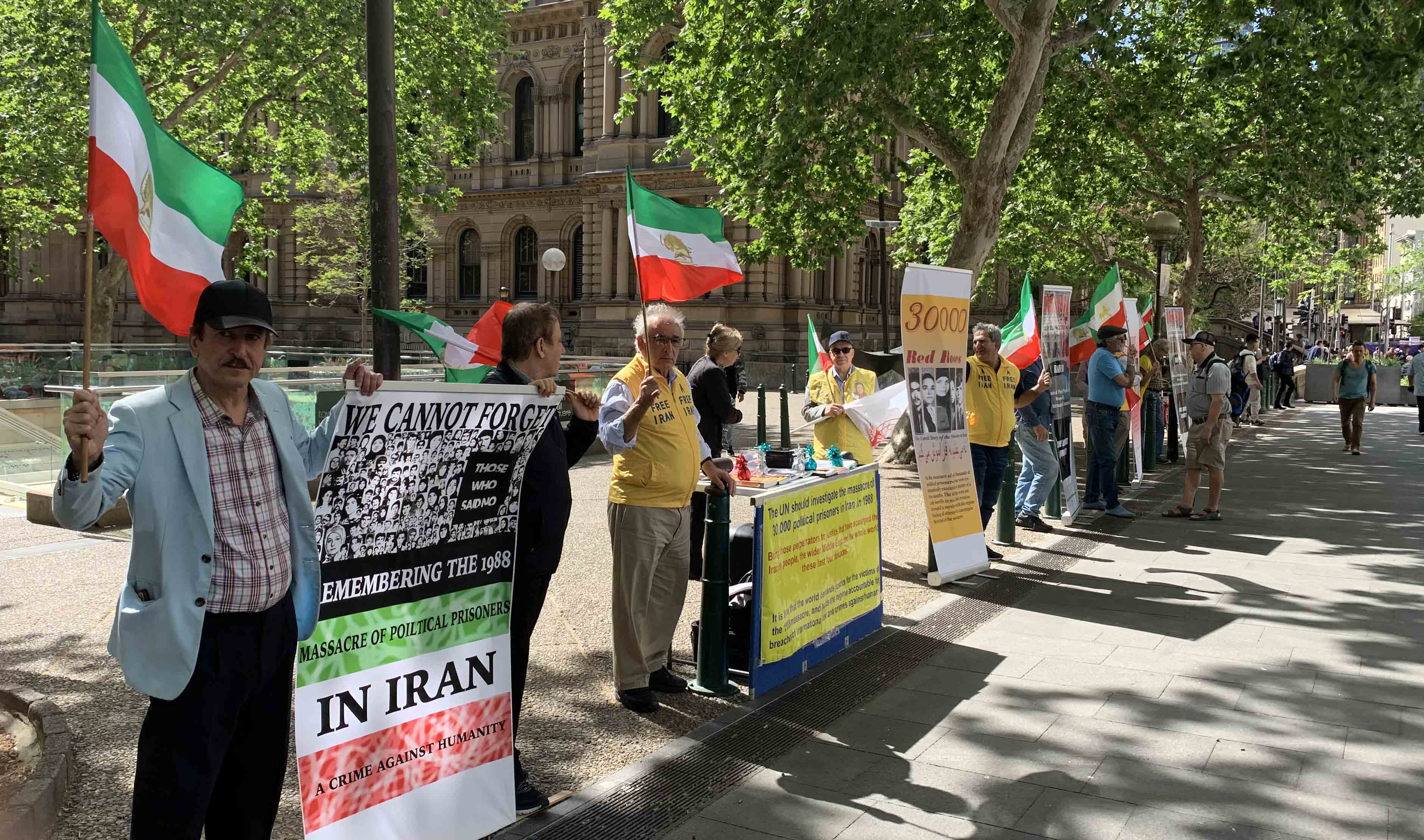 تظاهرات در استرالیا- محکومیت اعدام‌  و شکنجه در ایران