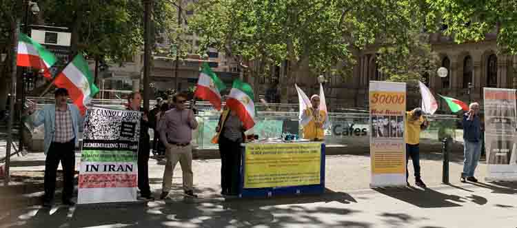 تظاهرات در استرالیا- محکومیت اعدام‌  و شکنجه در ایران