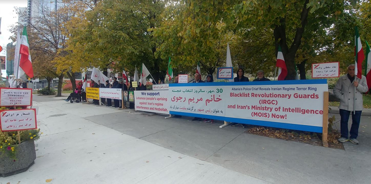 تظاهرات ایرانیان آزاده در کانادا - محکومیت نقض حقوق بشر در ایران