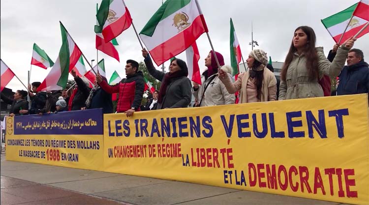 تظاهرات ایرانیان در مقابل مقر اروپایی سازمان ملل - محکومیت اعدام در ایران