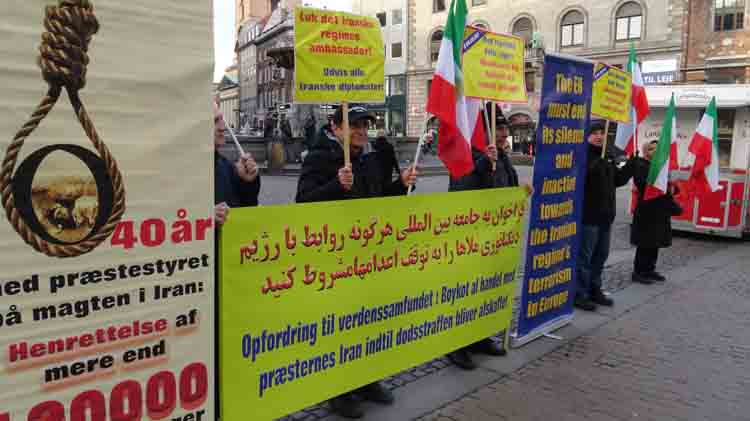 دانمارک - تظاهرات در محکومیت اعدام و نقض فاحش حقوق بشر در ایران