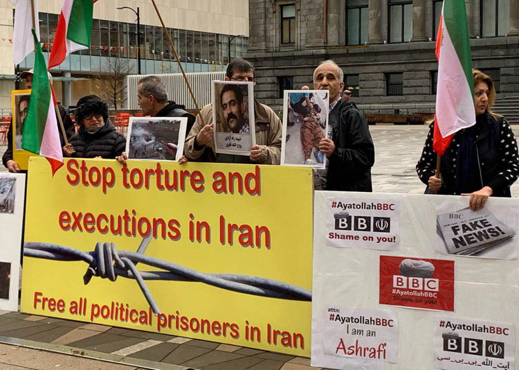حمایت حامیان مقاومت و اشرف‌نشانان از قیام قهرمانانه مردم ایران